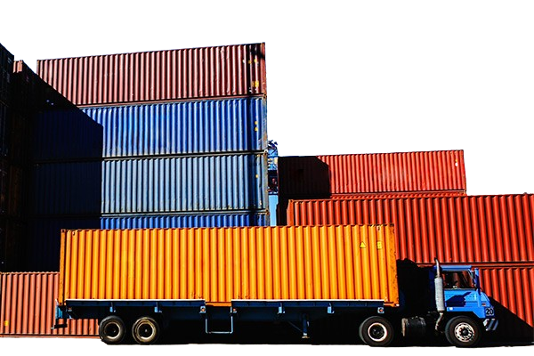 Caminhão com container